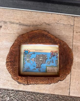 Quadro / Mappa Antica Gallipoli su Cornice