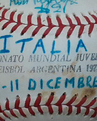 Palle da baseball n. 4 nazionale italiana 1977-80