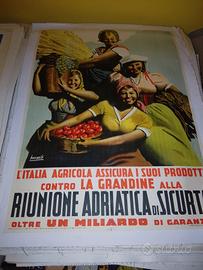 manifesto pubblicitario assicurazioni Boccasile