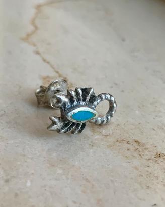 Orecchino vintage anni 90 scorpione argento 925