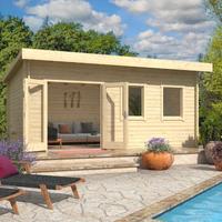 CASETTA DI LEGNO BORDEAUX 540X360x245h