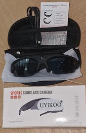 Occhiali da sole Spia WiFi sport action cam NUOVO