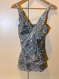 Vestito leggero azzurro fiorito estate donna