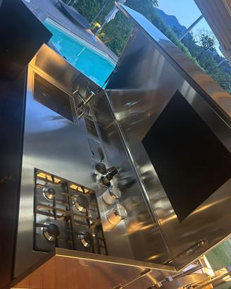 Cucina da esterno in acciaio marca Foster