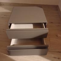 Letto matrimoniale flou con comodini