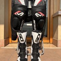 Pantaloni pelle m-tech - stivali SIDI MAG-1 air