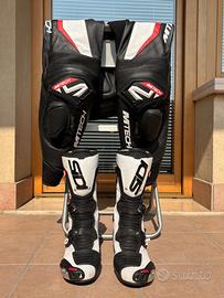 Pantaloni pelle m-tech - stivali SIDI MAG-1 air