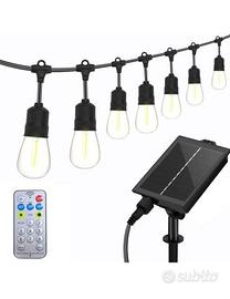 LUCI A CATENA FOTOVOLTAICA LUMINOSA CON PANNELLO S