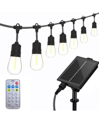 LUCI A CATENA FOTOVOLTAICA LUMINOSA CON PANNELLO S
