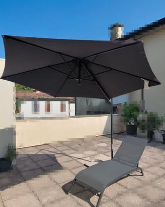 Ombrellone 3 mt diametro con eventuale lettino