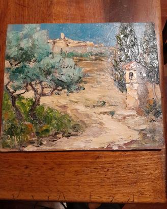 Olio su cartone di L. Millet