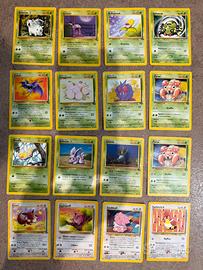 48 carte Pokemon vintage anni '90/inizio 2000
