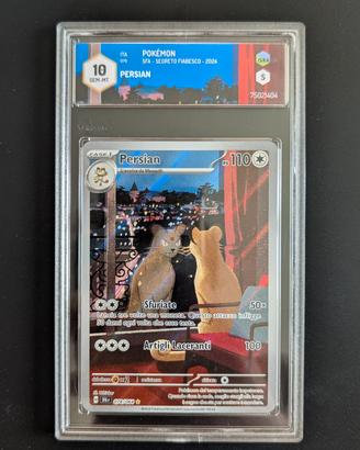 carta pokemon Persian SFA 078/064 GRAAD 10 GemMint
