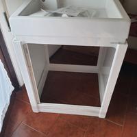 Mobile lavatoio bianco coprilavatrice Colavene Lav