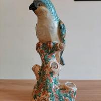 Statua Pappagallo in ceramica