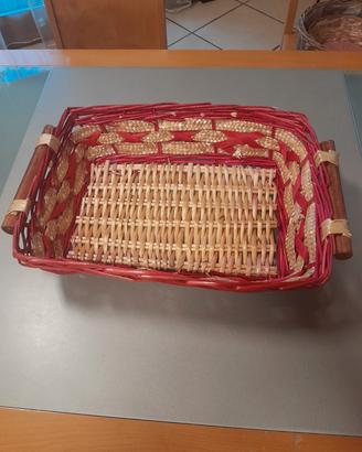 Cestino/portafrutta in vimini