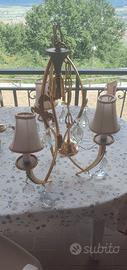 Lampadario con Abat-Jour Coordinate anni 60