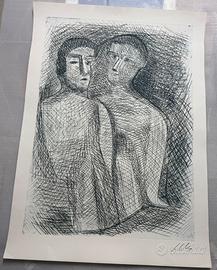 Sandro chia - litografia 114x160cm