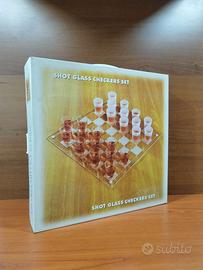 Shot Glass Chess Set - Gioco Dama con 24 bicchieri
