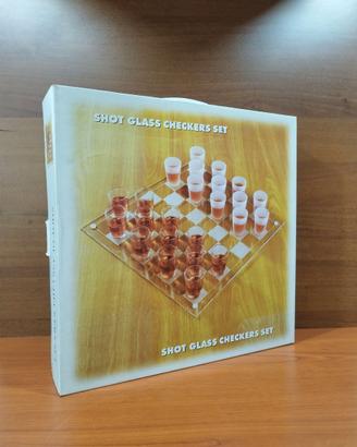 Shot Glass Chess Set - Gioco Dama con 24 bicchieri