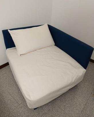 Poltrona letto con doghe e doppia fodera