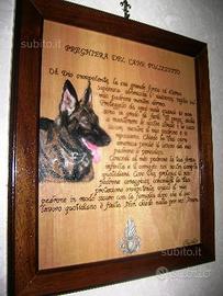 Quadro preghiera del cane poliziotto