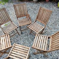 Sedie da giardino in tek