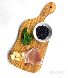 Tagliere collo d'oca in Legno di Olivo - S