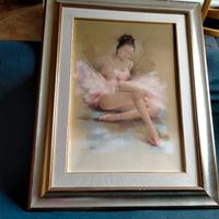 Eleganza senza tempo – Quadro ballerina in cornice