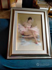 Eleganza senza tempo – Quadro ballerina in cornice