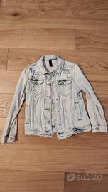 Giubbino jeans Benetton bimba 7-8 anni