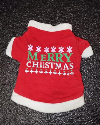 Pigiama natalizio per cane -  “Merry Christmas”