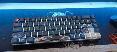 132 Keycaps in PBT, tema giapponese onda Kanagawa