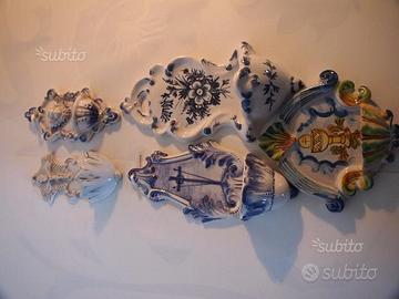 Lotto acquasantiere ceramica