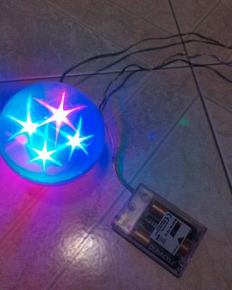 effetto luce led 3D multiflower multistar 