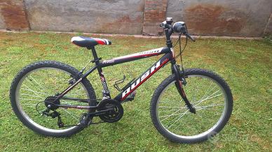 Bicicletta MTB 24 pollici ragazzi RUSH nera