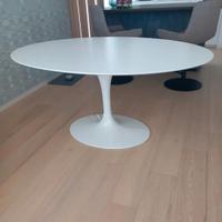 Tavolo tulipano bianco Laminato ovale