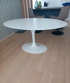 Tavolo tulipano bianco Laminato ovale