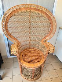 Poltrona Pavone (Peacock Chair) Vintage Anni 70/80