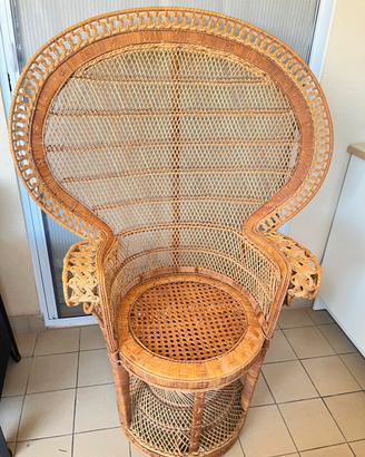 Poltrona Pavone (Peacock Chair) Vintage Anni 70/80