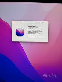 I mac retina 5K, 27 pollici, memoria 16GB