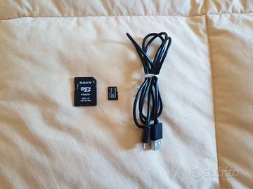 Micro SD Sony 8GB Adattatore Cavo USB
