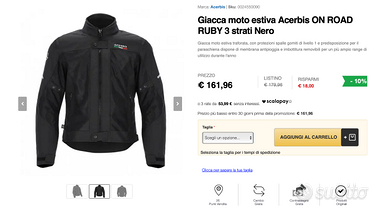 Giacca moto marca Acerbis