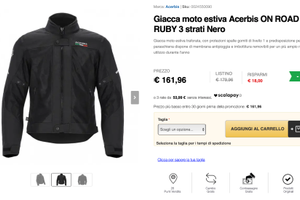 Giacca moto marca Acerbis
