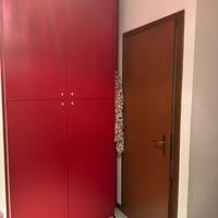 Armadio laccato rosso 2 ante