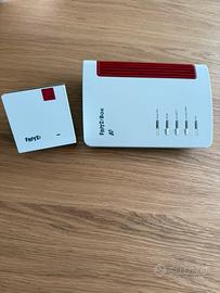 Fritzbox 7530 e Repeater 1200 modem router fibra