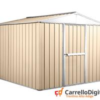 Box porta attrezzi in lamiera 276x260 beige