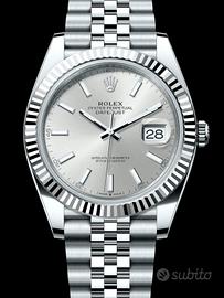 Rolex DJ 41mm 126334 silver nuovo 07/2026 jubilee