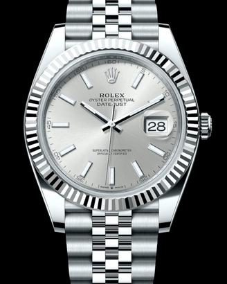 Rolex DJ 41mm 126334 silver nuovo 07/2026 jubilee