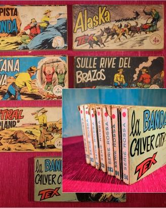 Fumetti TEX raccoltina striscia serie rossa origin